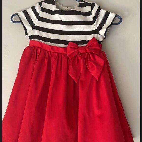Olivia for Gymboree Striped Top & Red Skirt Dress - Size 3T - Picture 1 of 4